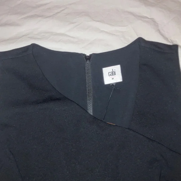 NWT CAbi Starlet Shell #4578: Black Sleeveless Blouse - Picture 4 of 10